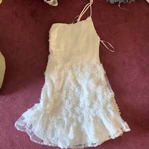 Beautiful white floral embroidered dress